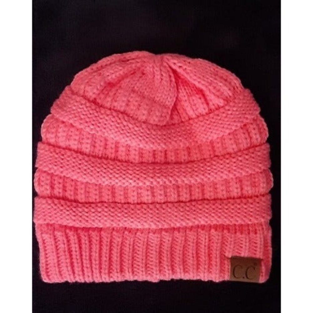 Unisex Chunky Soft Stretch Cable Knit Warm Fuzzy Lined Skully Beanie